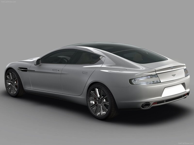 silver aston martin sedan