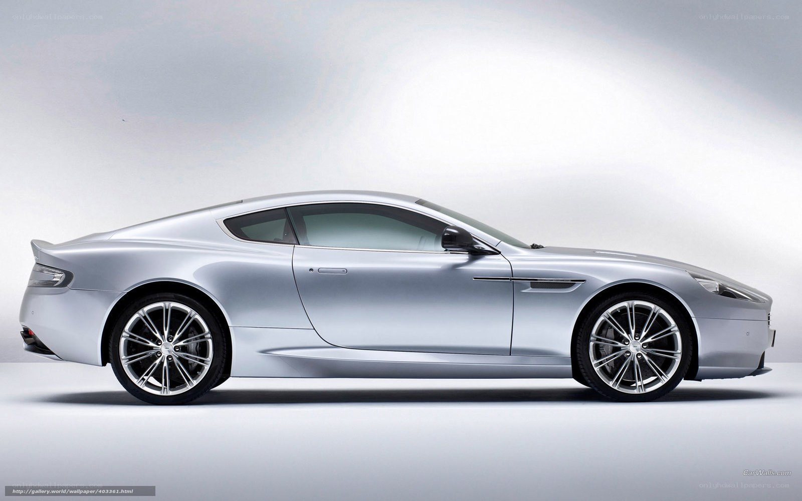 silver aston martin sports car