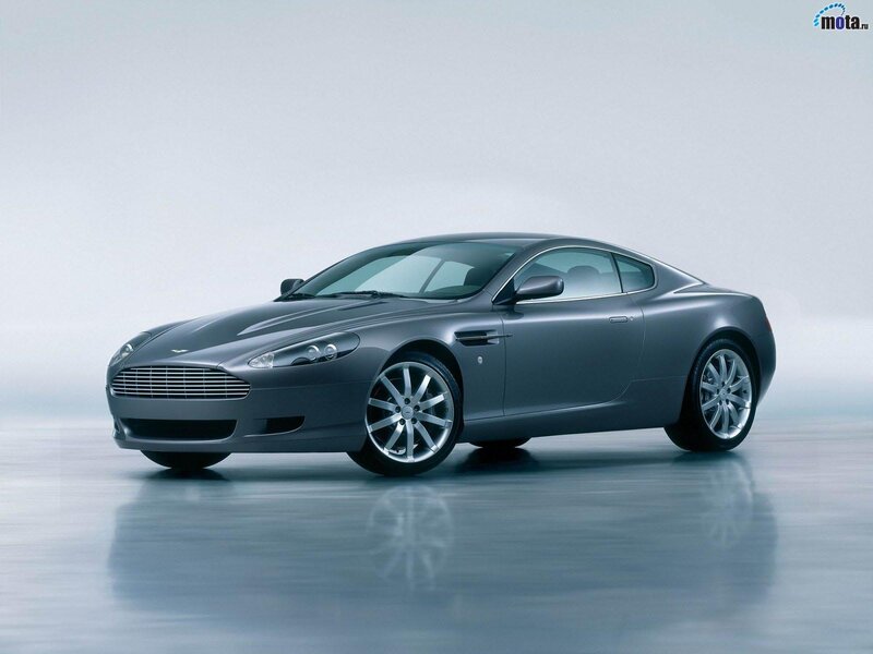 silver aston martin sports car