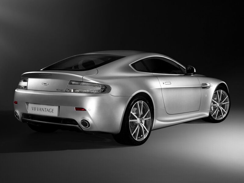 Silver Aston Martin V8