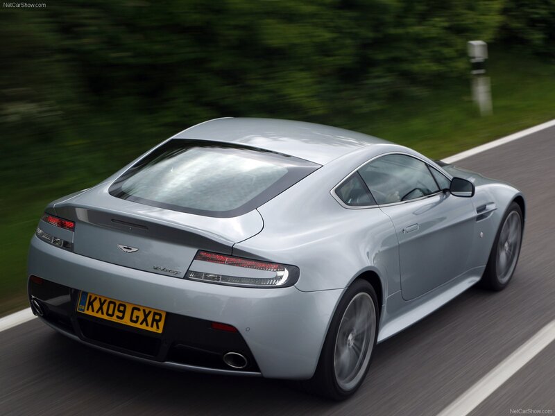 silver aston martin v8 vantage
