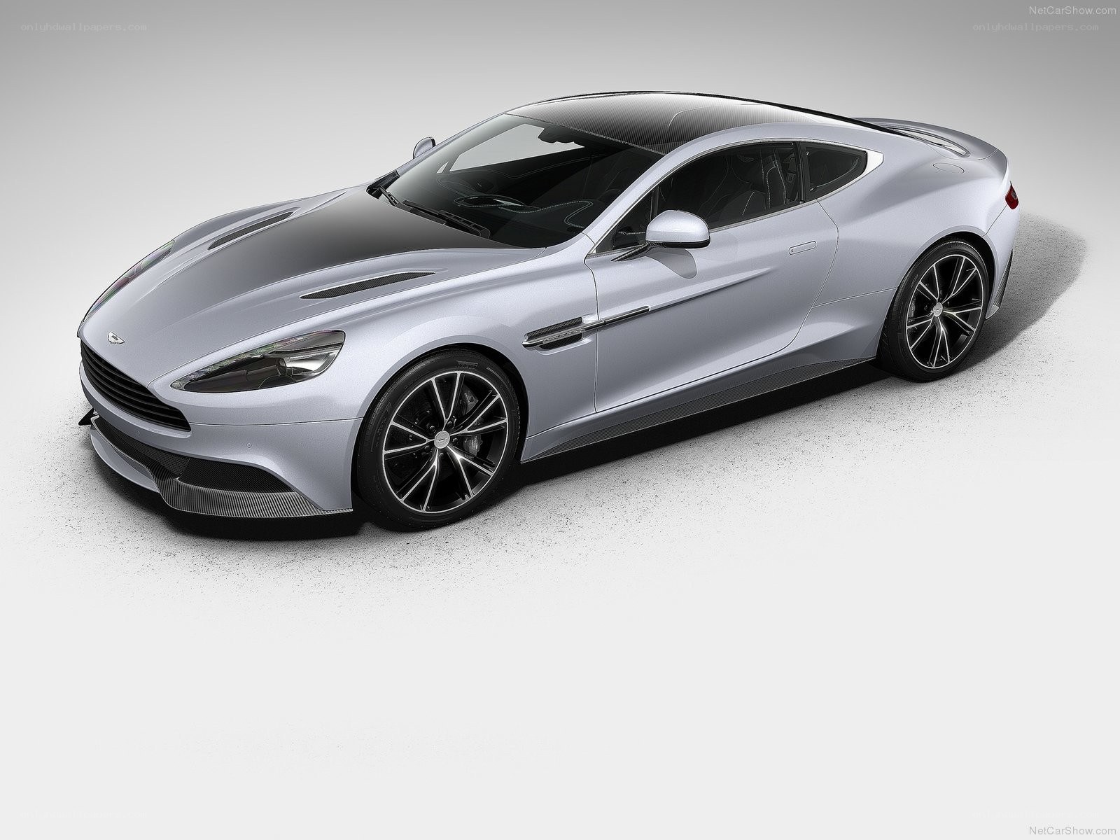 silver aston martin vanquish