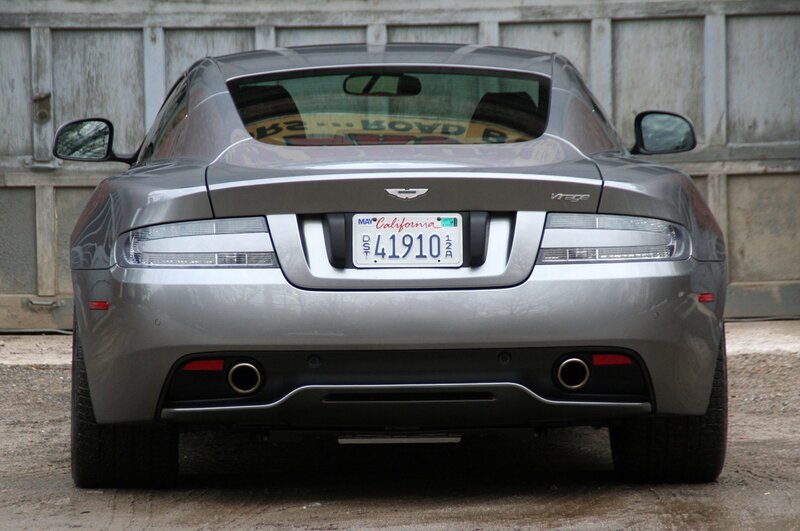 silver aston martin vantage