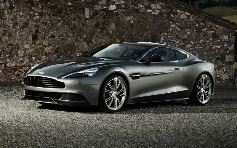 silver aston martin vantage