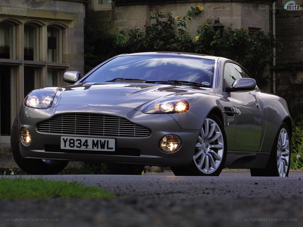 silver aston martin vantage