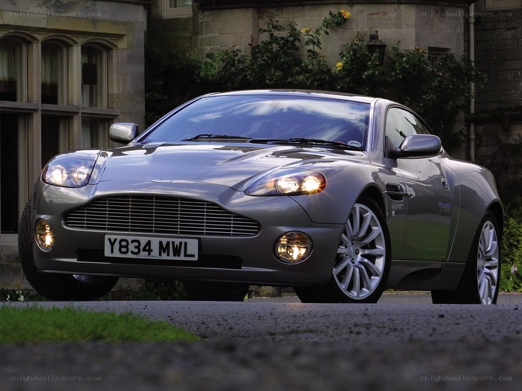 silver aston martin vantage