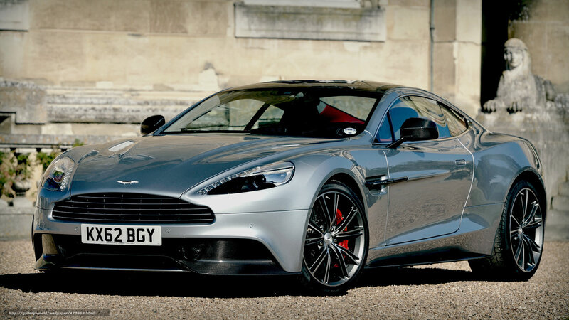 Silver Aston Martin Vantage — Dramatic