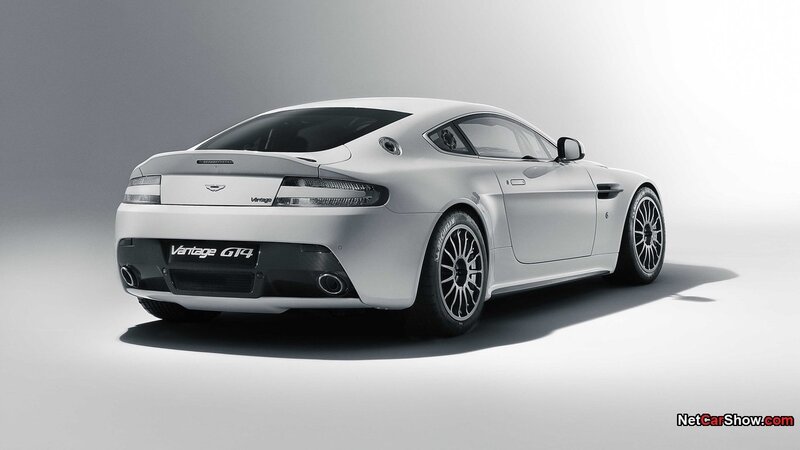 Silver Aston Martin Vantage — White