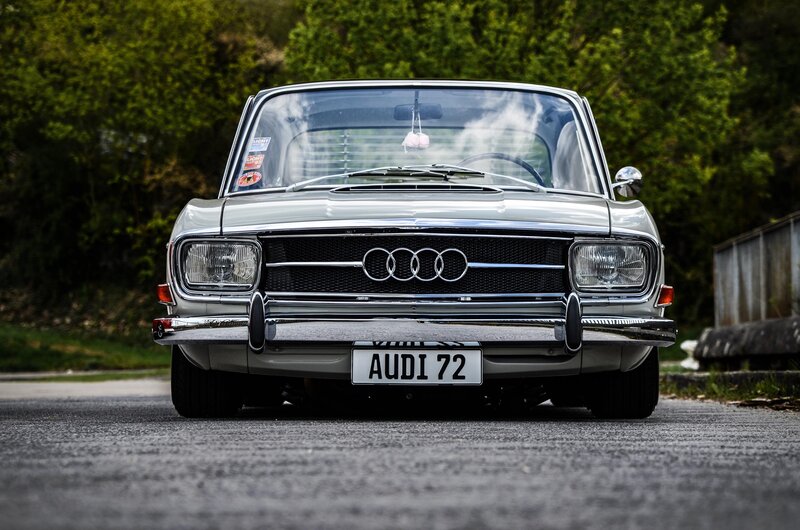 Silver Audi 72 Car