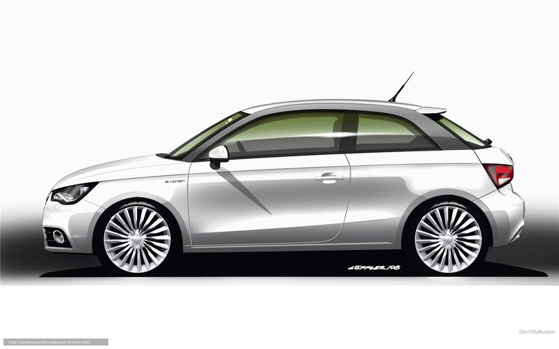 Silver Audi A1 Car