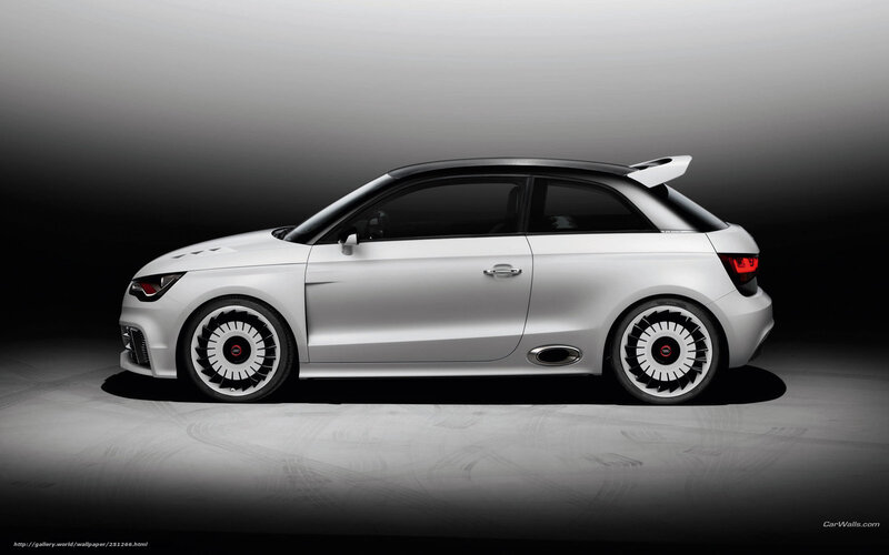 silver audi a1 concept car