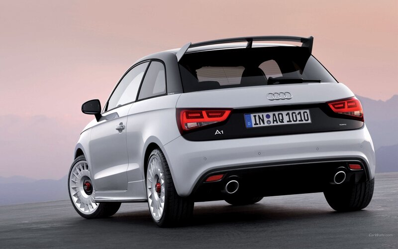 Silver Audi A1 Hatchback — White