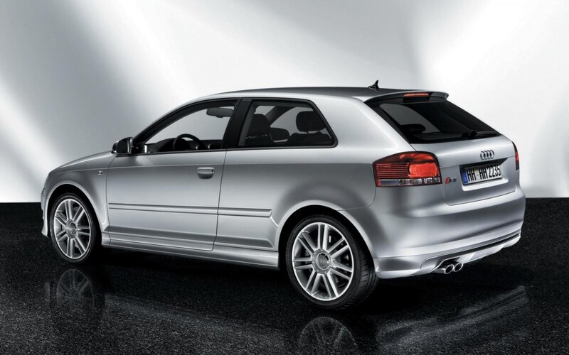 Silver Audi A3 Hatchback — Dramatic, Photograph