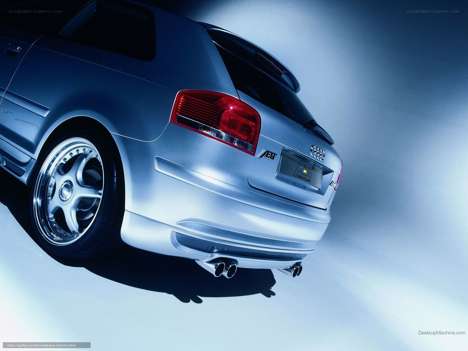 silver audi a3 rear view