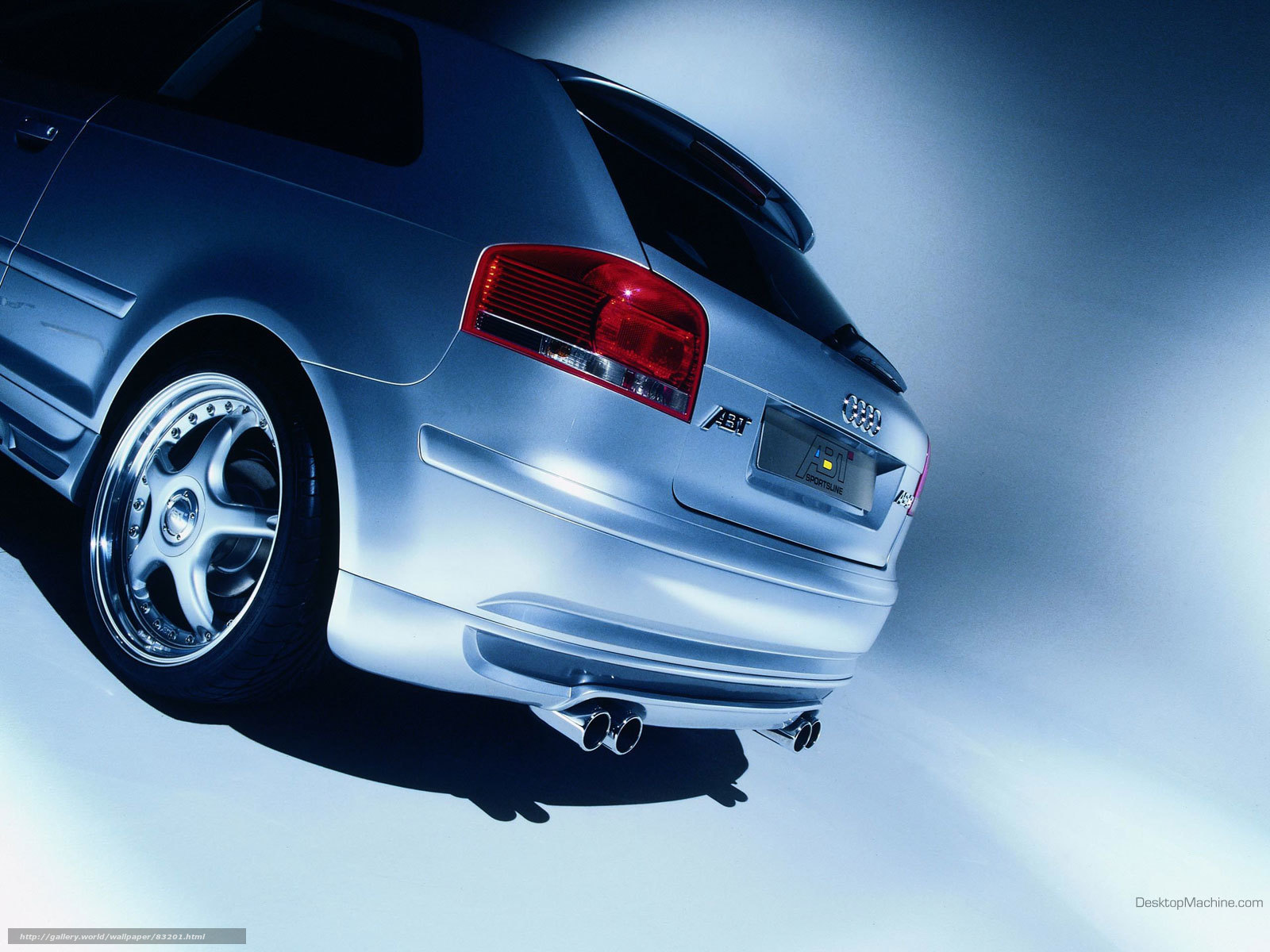 silver audi a3 rear view