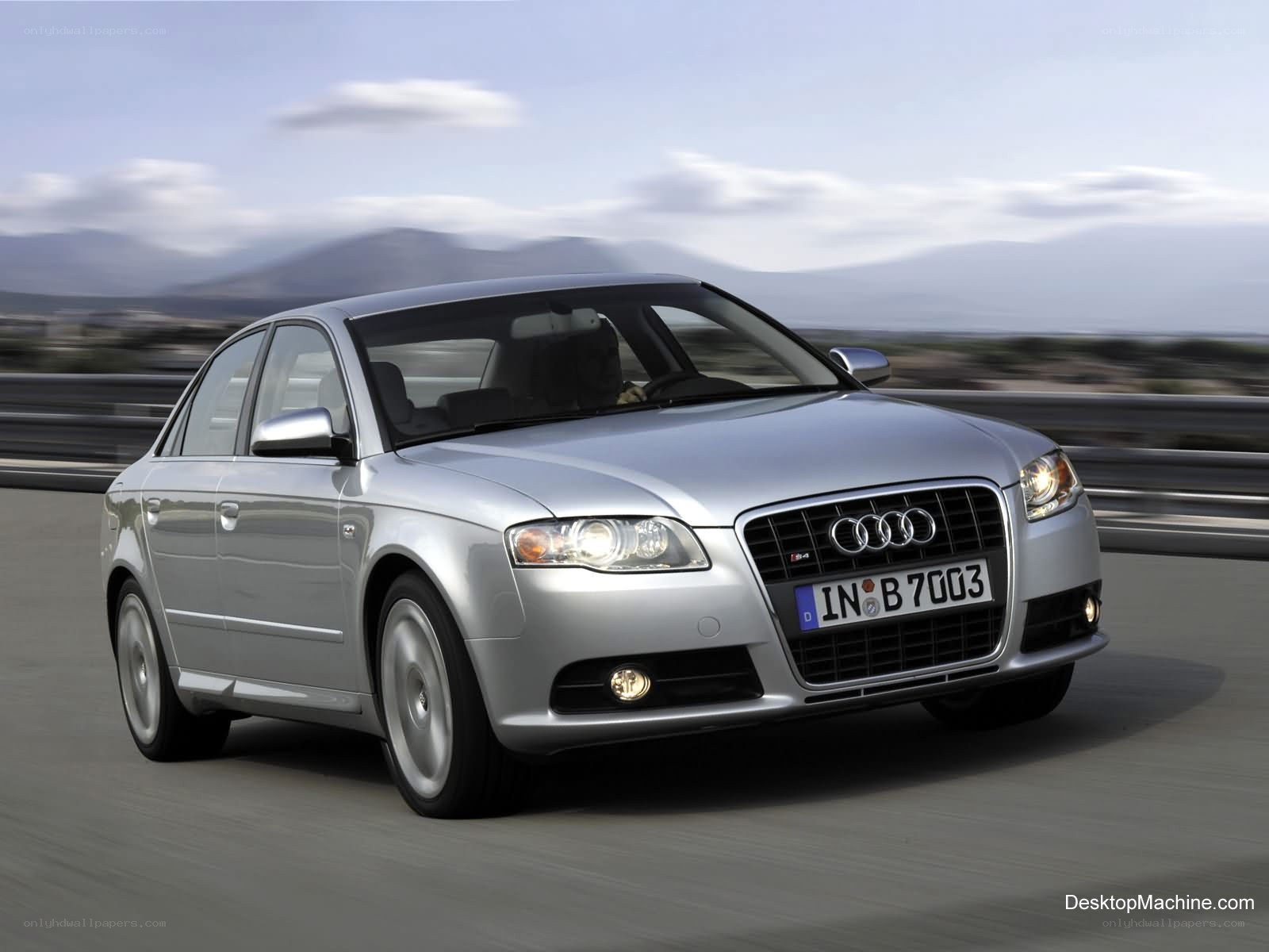 silver audi a4 in motion