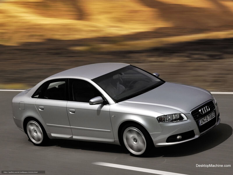 silver audi a4 in motion