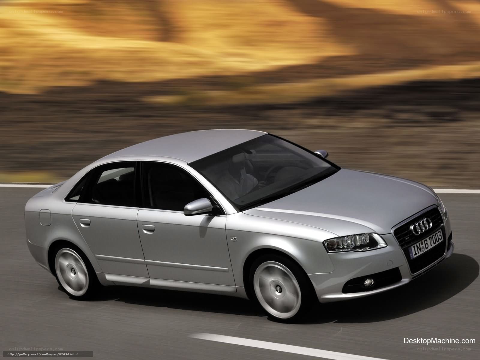 silver audi a4 in motion
