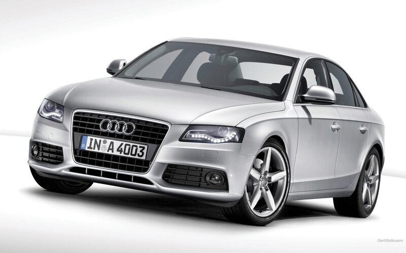 silver audi a4 sedan