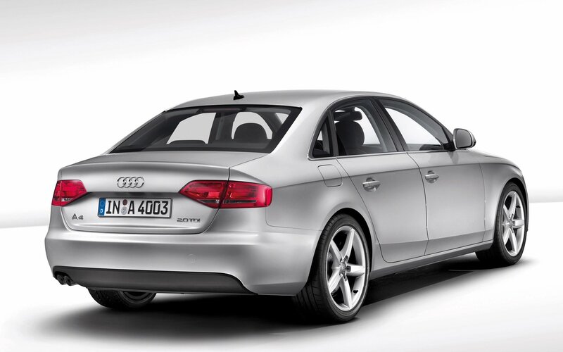 silver audi a4 sedan