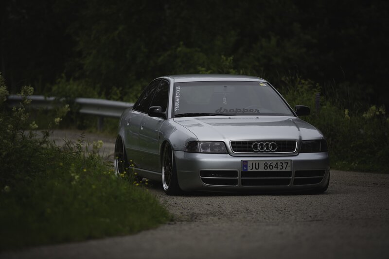 Silver Audi A4 Sedan — Gray