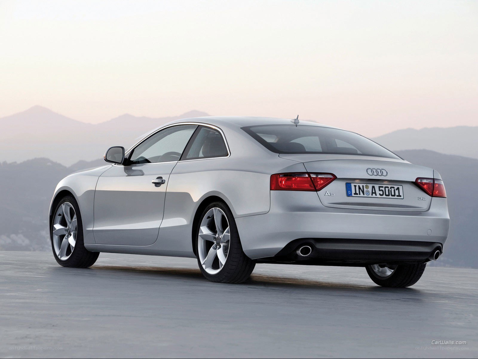silver audi a5 coupe