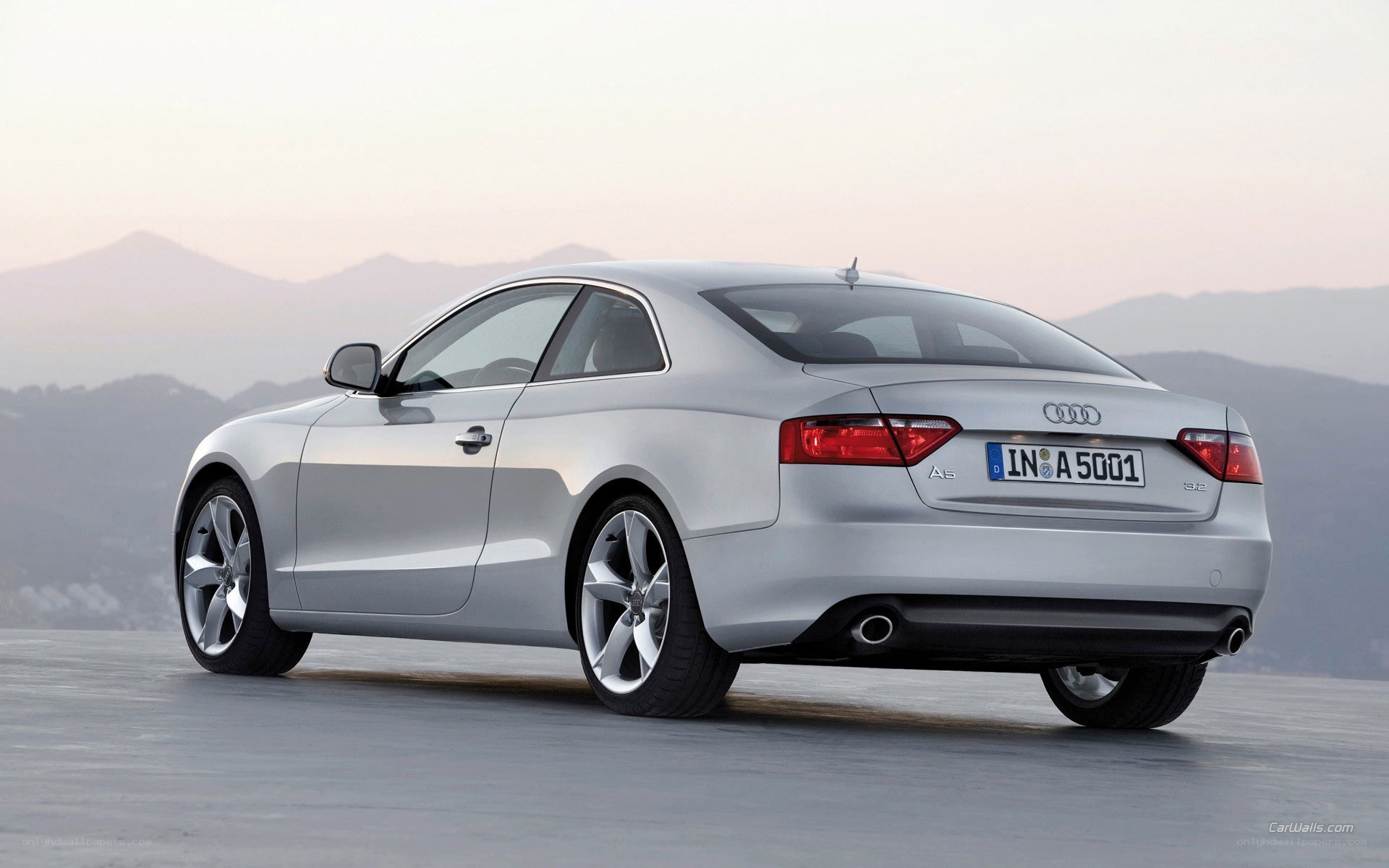 silver audi a5 coupe