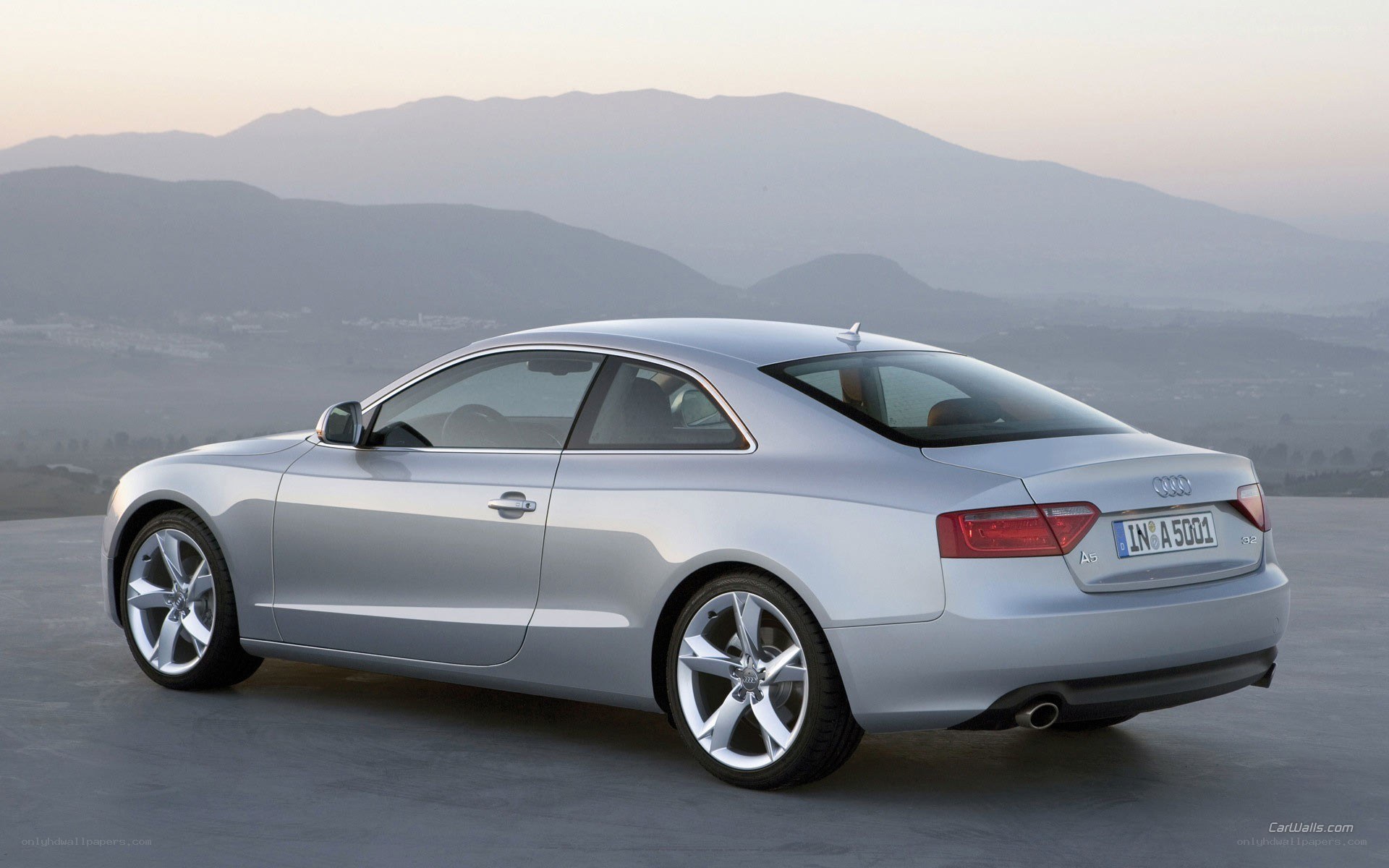 silver audi a5 coupe