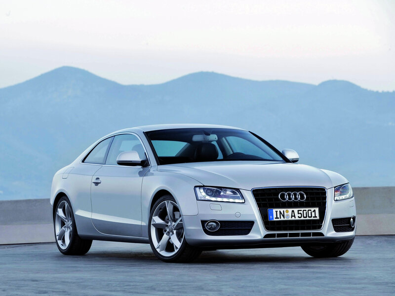 Silver Audi A5 Coupe