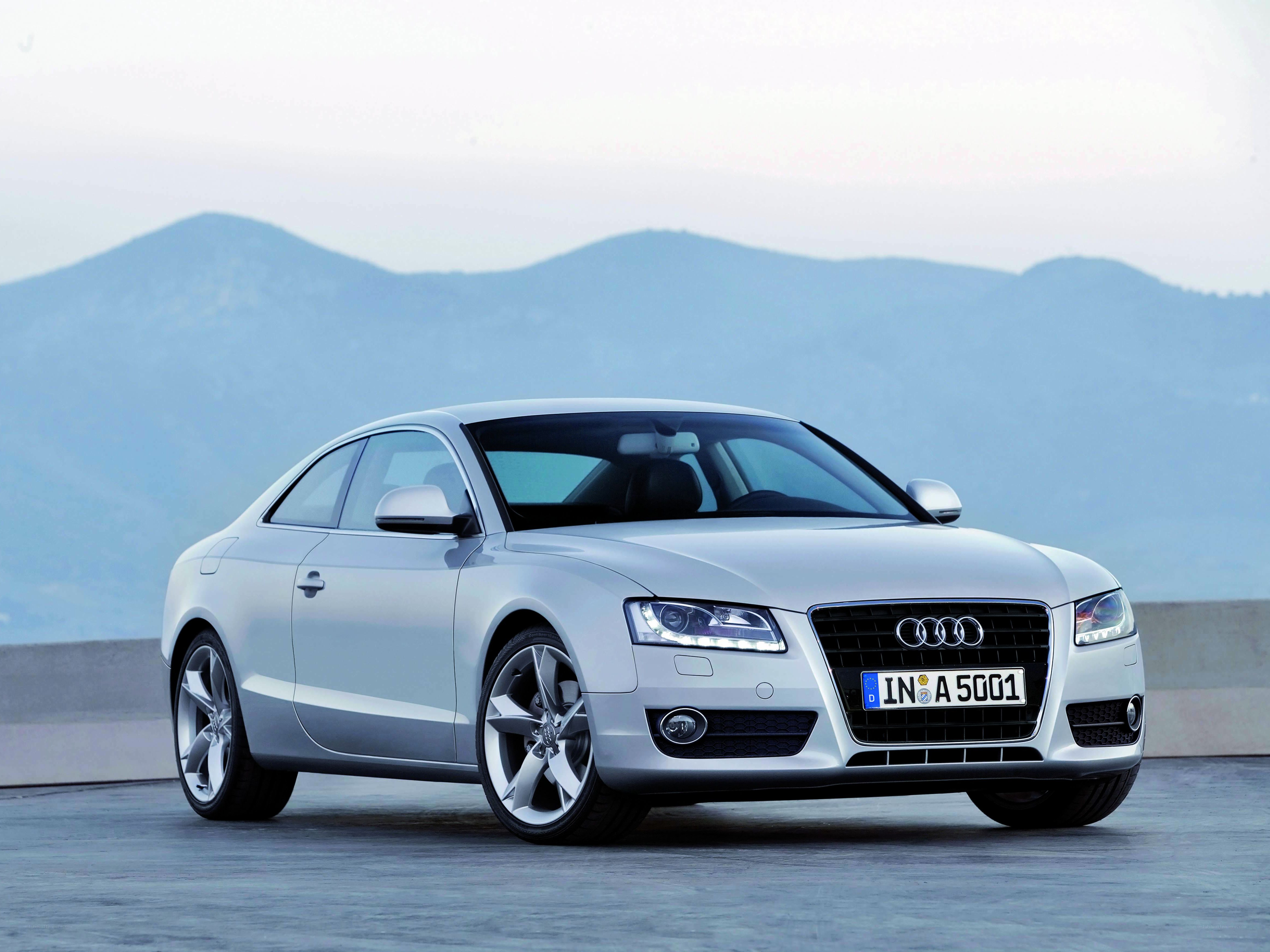 Silver Audi A5 Coupe