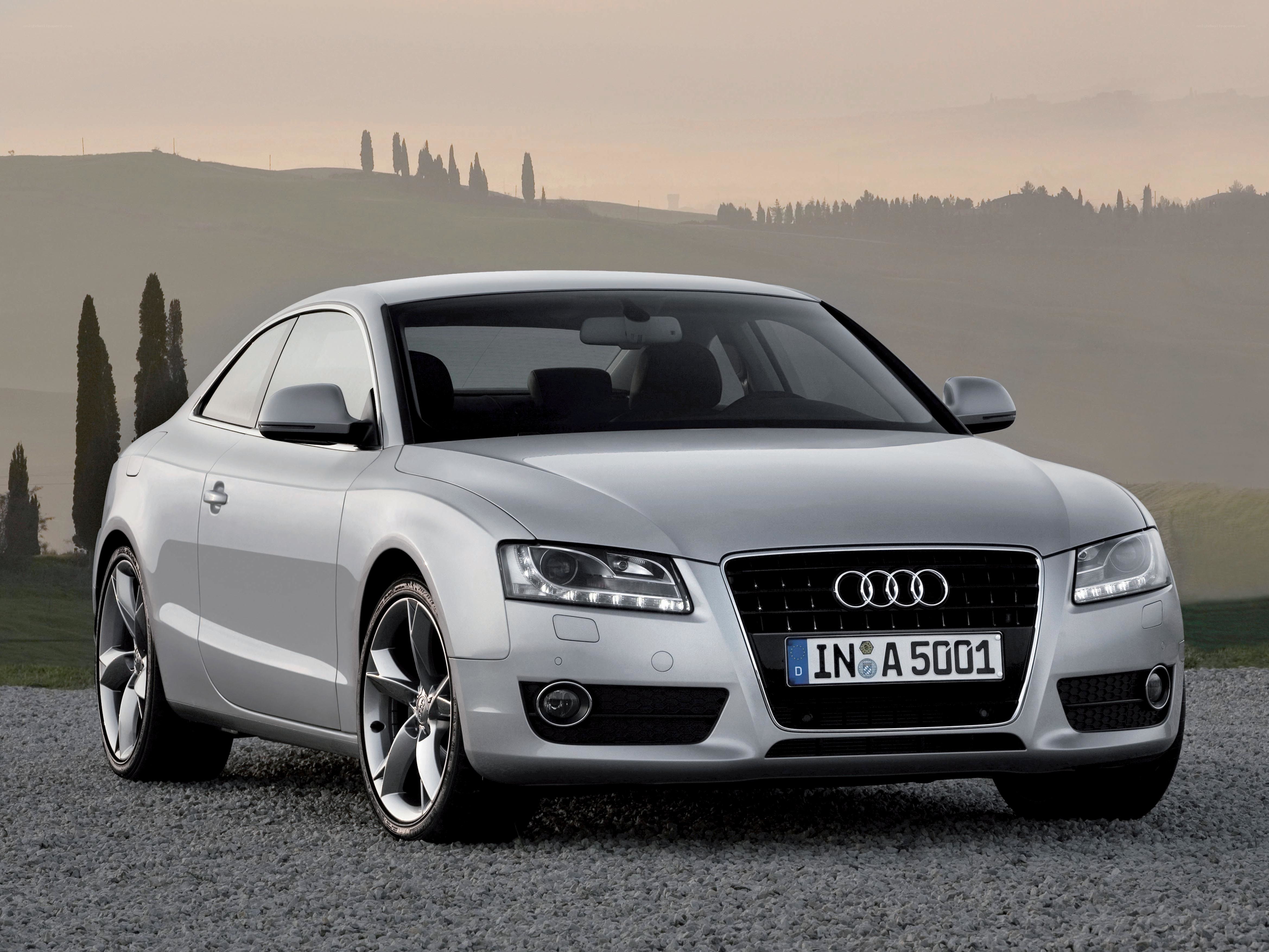 Silver Audi A5 Coupe