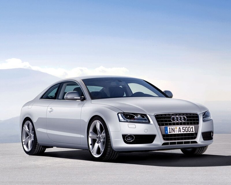 Silver Audi A5 Coupe