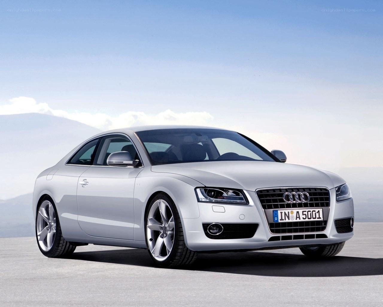 Silver Audi A5 Coupe