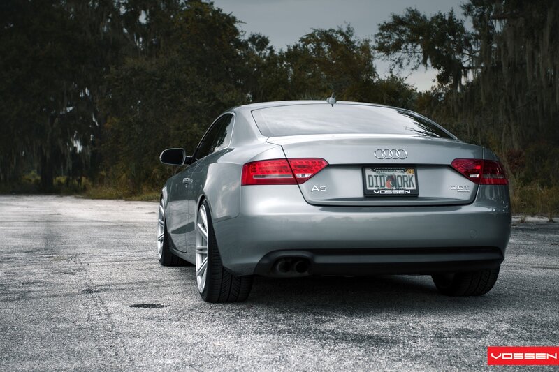 Silver Audi A5 Coupe — Gray
