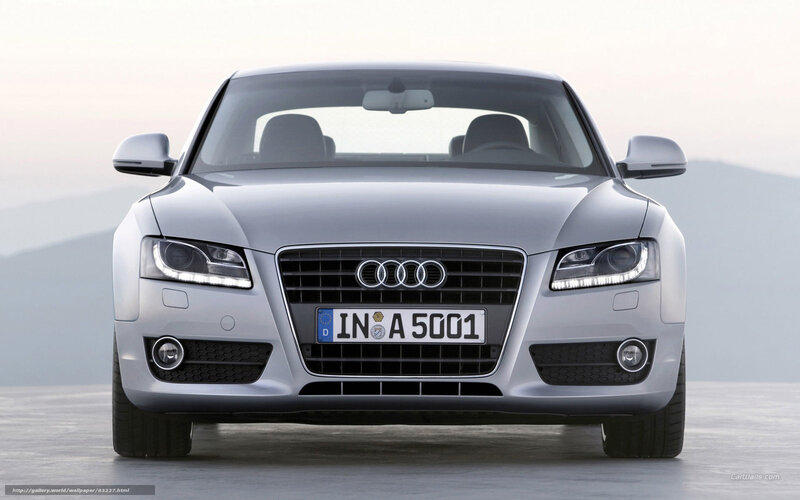 silver audi a5 front view