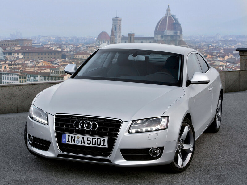 Silver Audi A5 in Florence