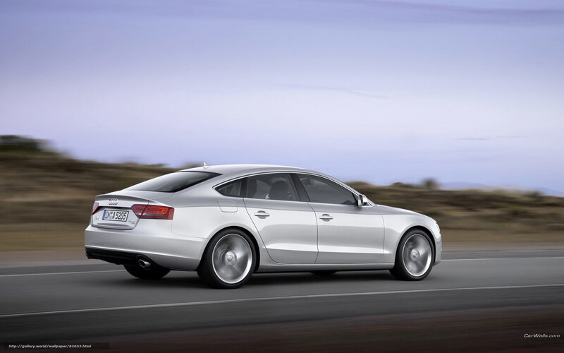 Silver Audi A5 Sedan — Dynamic