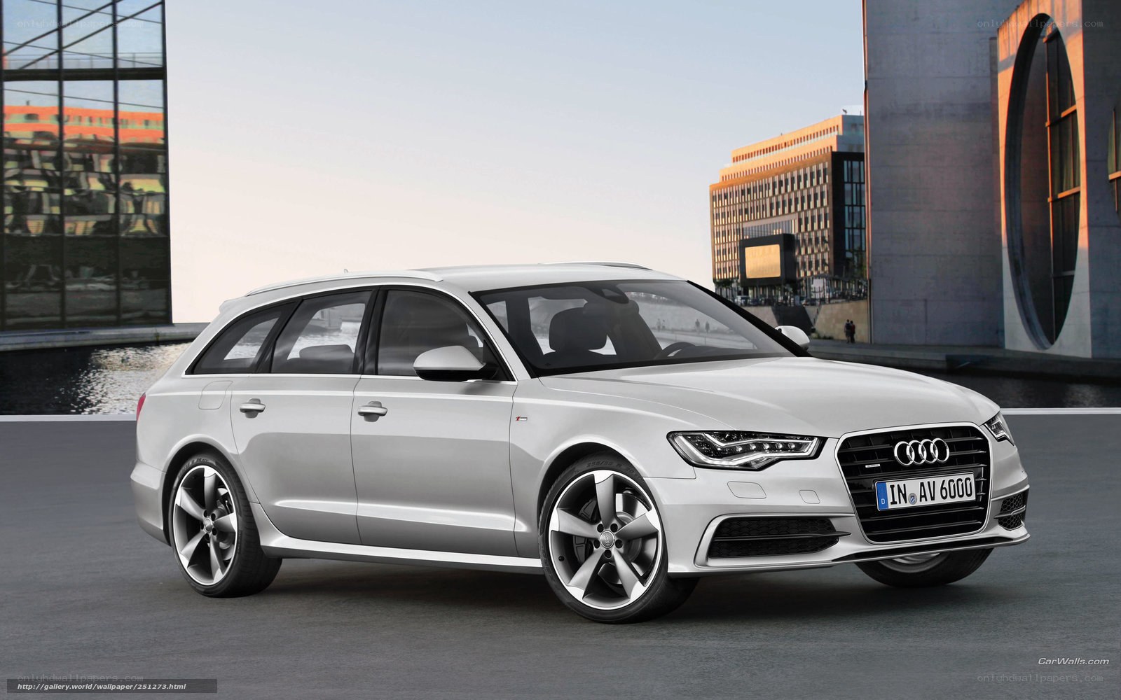 Silver Audi A6 Avant