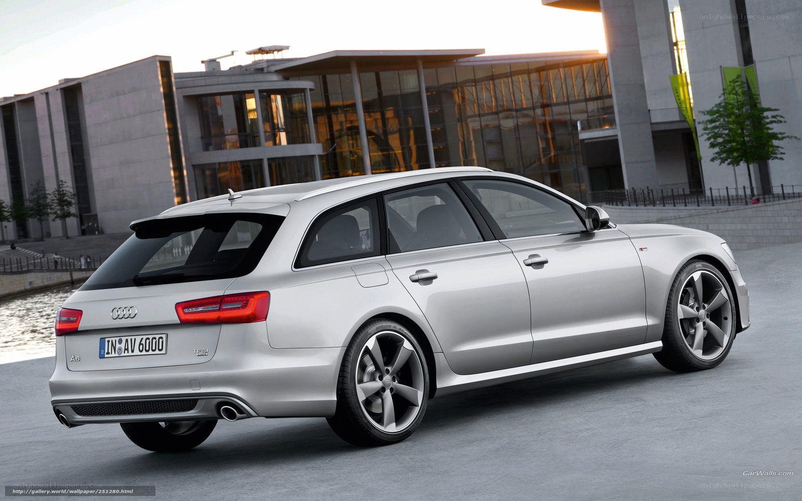 silver audi a6 avant
