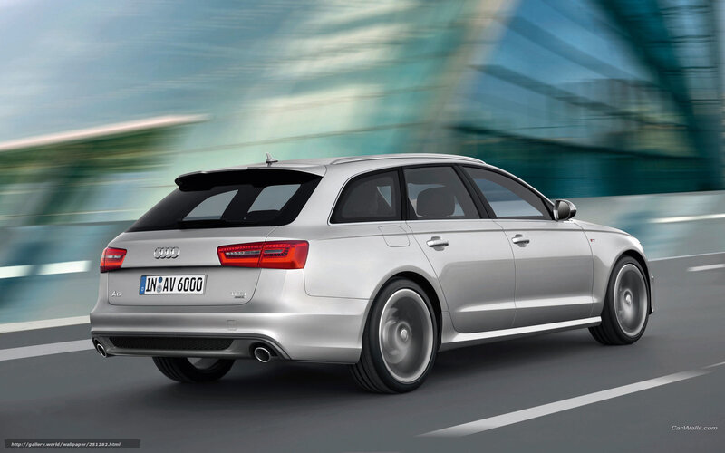 Silver Audi A6 Avant — Dynamic