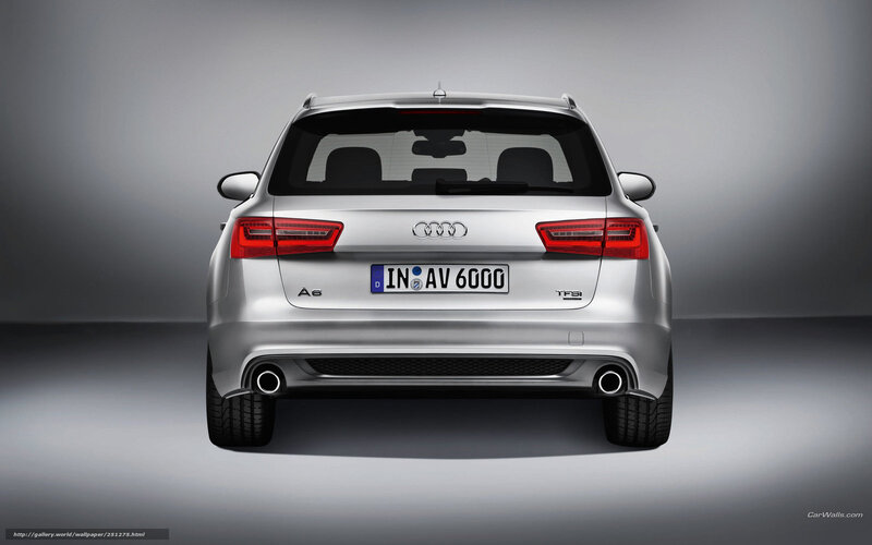 Silver Audi A6 Avant — Neutral, Photograph, Car