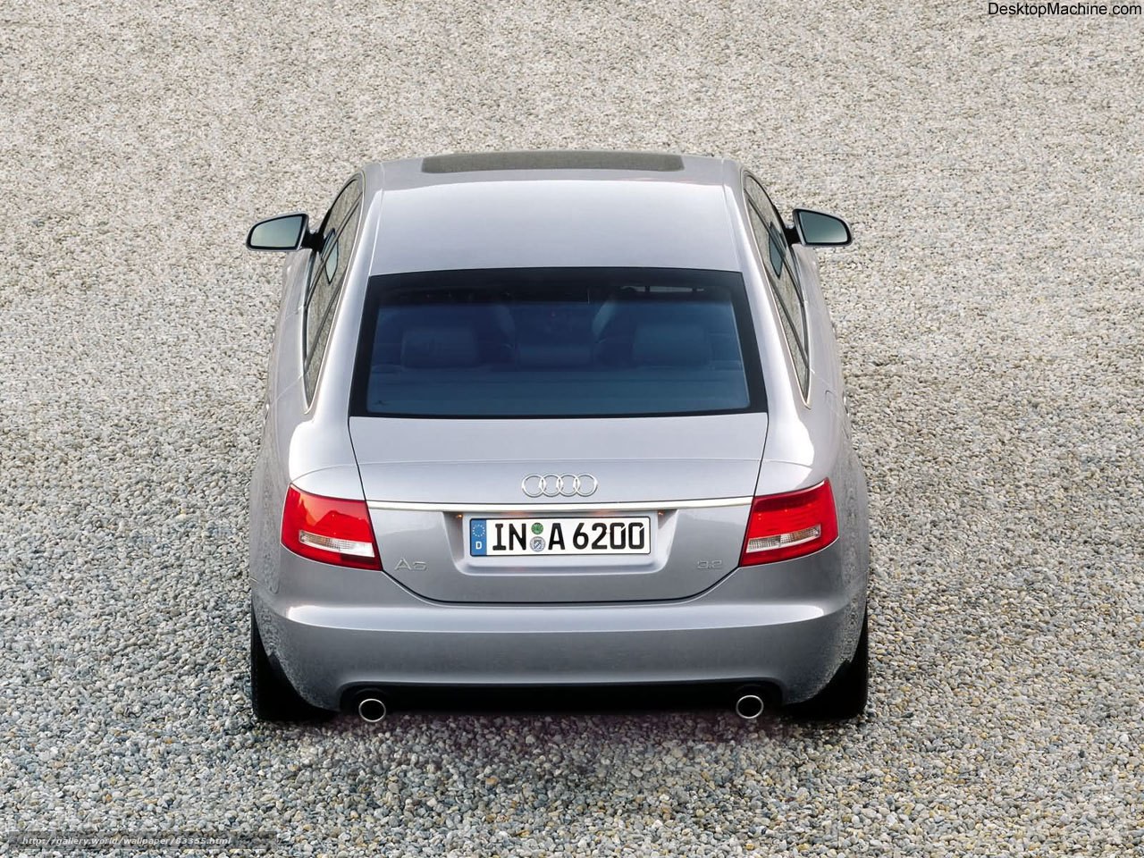 silver audi a6 from above