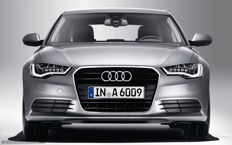 silver audi a6 front view