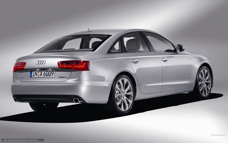silver audi a6 hybrid sedan