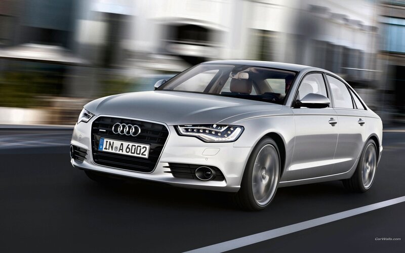 silver audi a6 in motion