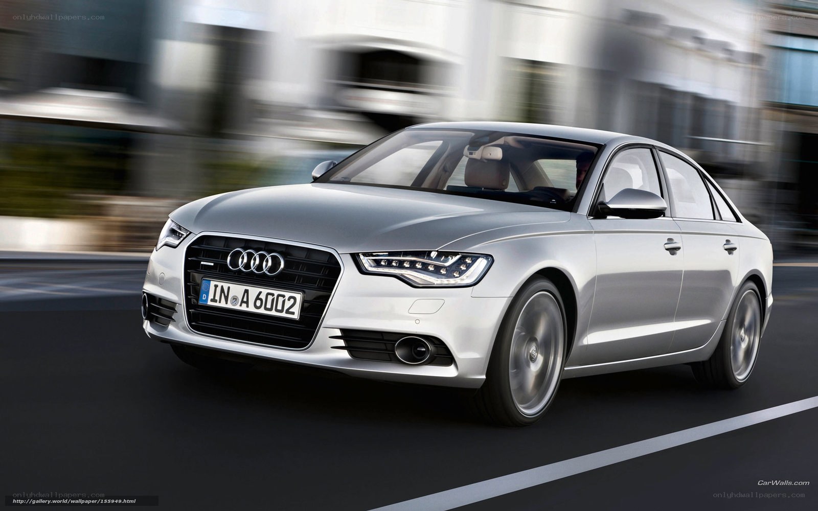 silver audi a6 in motion