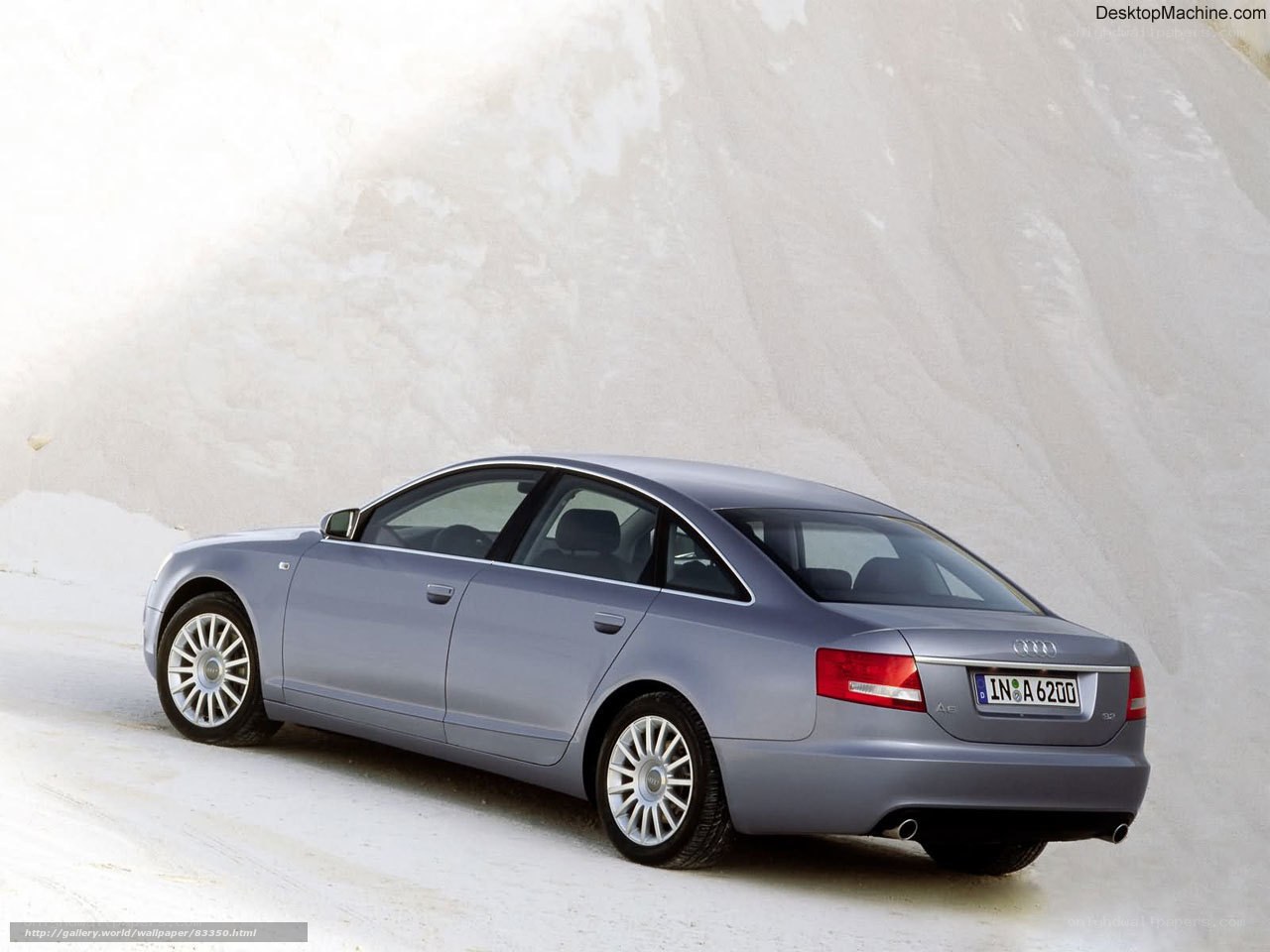 silver audi a6 in snow