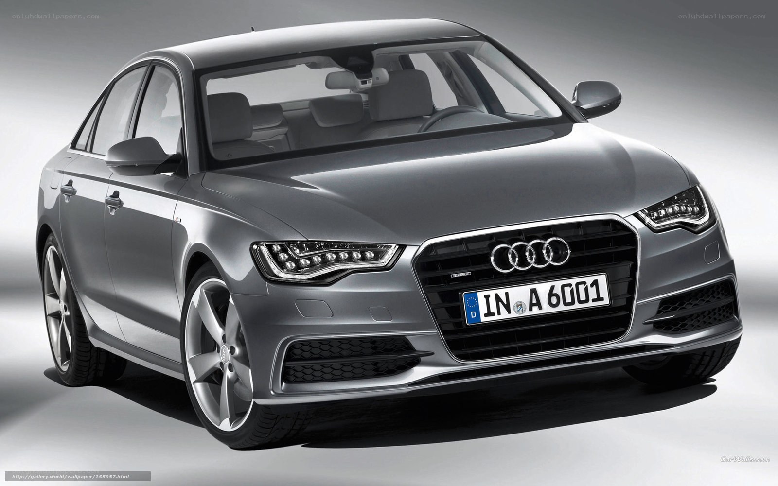 Silver Audi A6 sedan