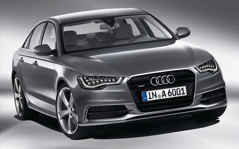 Silver Audi A6 sedan