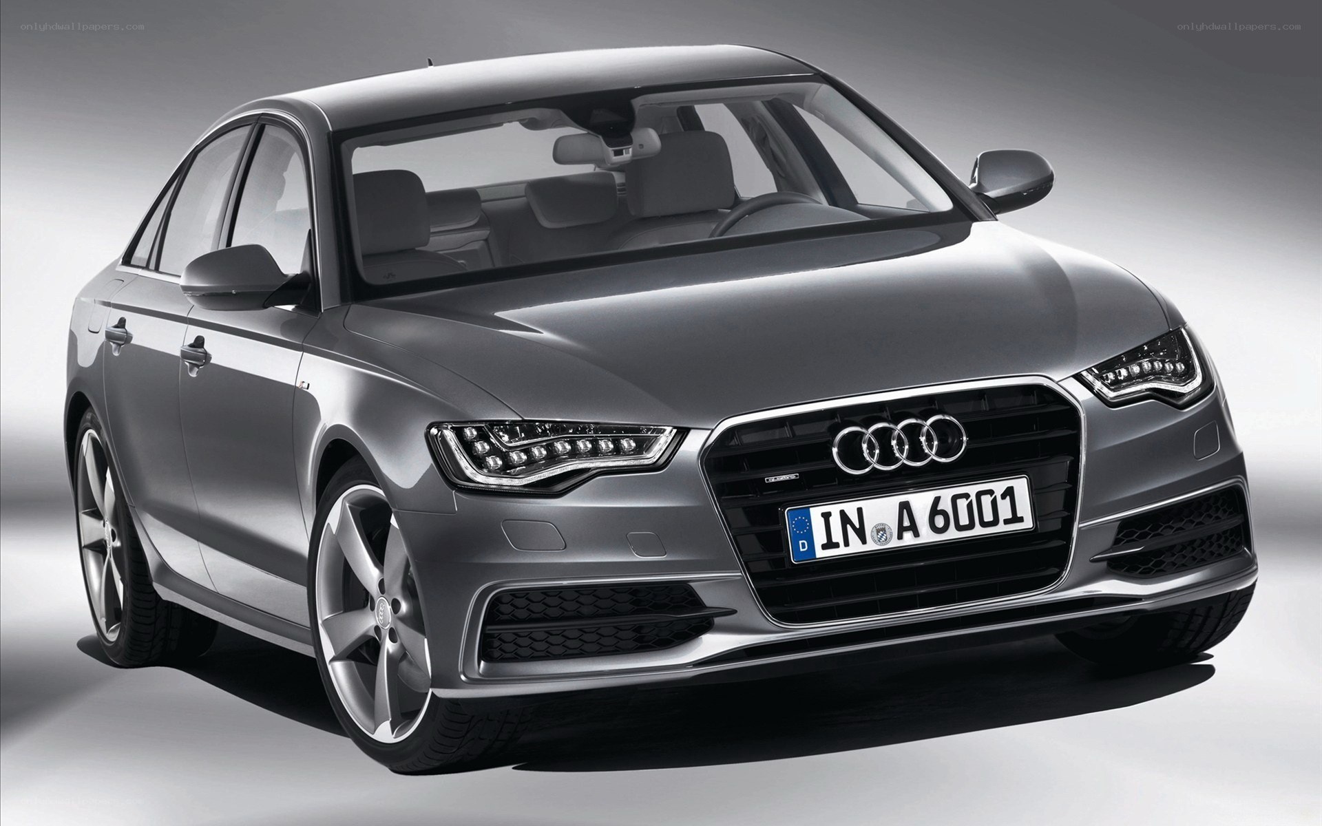 Silver Audi A6 sedan